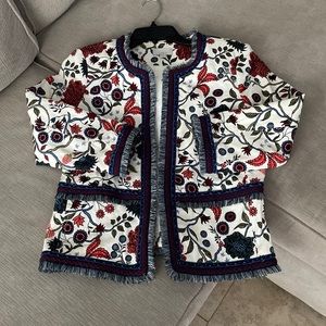 Ann Taylor blazer in floral